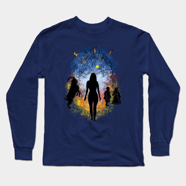 The VVitch, Black Philip, Twins Long Sleeve T-Shirt by Lydia's Green Light Closet 